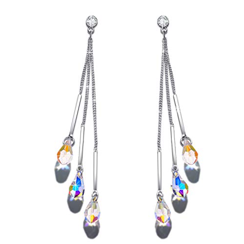 Swarovski Crystal Aurora Borealis Earrings Perfect Guyana Ubuy