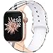 Bravely klimbing Floral Bands Compatible for App le Watch Band 38mm 40mm 44mm 42mm Fadeless Pattern Printed Replacement Band Wristband for iWatch Series 5 4 3 2 1, for Women Men Kids S/M Bright Grid
