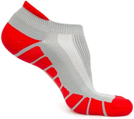No Show Running Socks - Blister Resistant Athletic Low Cut Socks with Toes and Heel Protection Gear for Women and Men