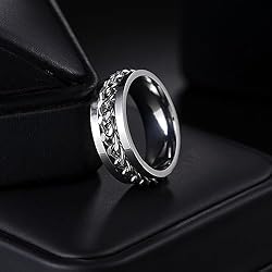 Udolfly Mens Fidget Rings Anxiety Rings for Men