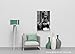 Audrey Hepburn Wall Art CANVAS PRINT Famous Style Breakfast at Tiffany's Movie Black and White Iconic Decoration Framed Home Decor Stretched and Ready to Hang -%100 Handmade in the USA - 12x8