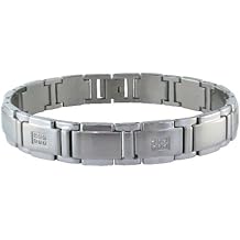 Stainless Steel Men's Bracelet with Diamond Accent (.25 cttw)