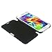 MTRONX Phone Case for Samsung GalaxyS5 Mini, S5 Mini, Magnetic Ultra Folio Flip Slim Leather Twill Case Cover Pouch Mini - Black(MG-BK)