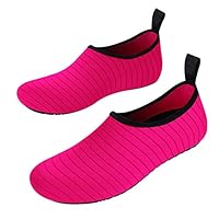 aXXcssqw9b Anti-Slip Beach Shoes，Water Sport Swim Diving Surf Pool Yoga Exercise ，for women girl Unisex 43 Rose Red