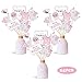 Faisichocalato Pink Elephant Centerpiece Sticks DIY Baby Girl It's A Girl Table Decorations Pink Little Peanut Cutouts for Pink Elephant Theme Baby Shower Birthday Party Supplies Set of 24
