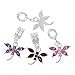 HOUSWEETY 10Pcs Mixed Dragonfly Dangle Beads Fit Charm Bracelet
