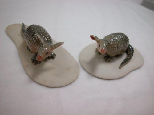 Miniature Porcelain Animals Wild Life Armadillo (Pair) #701