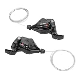 Aosiyp 1 Pair Triple 3X7/8/9 Stable Speed Bicycle Gear Direct Mount Shift Derailleur Firm Metal Left/Right Shifter Moutain Biking Parts Accessories