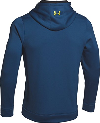 Under Armour Men's Storm Armour Fleece Big Logo Hoodie, Petrol Blue /Sunbleached, Small