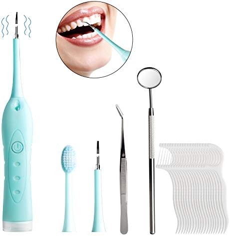 Electric Dental Calculus Remover Xpassion Teeth Stain Eraser Polisher Tooth Scraper Tartar Plaque Removal Clean Tool Kit for Kids Adult - 100% Proven Safe Effective