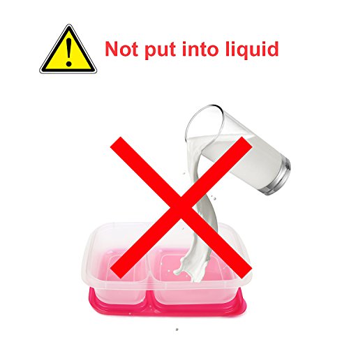 Meal Prep Containers,Bento Lunch Box,Reusable 3-Compartment Easy Open Safe Plastic Divided Food Storage Container Boxes for Kids Children Adults,Microwave,Dishwasher and Freezer BPA Free(6 Pcs)