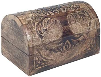 Vidal Regalos Caja Mini Baul Madera Retro 19 cm: Amazon.es: Hogar