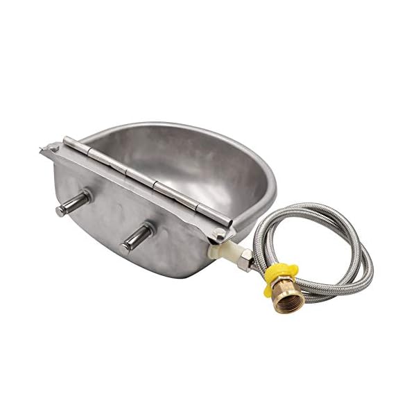 M.Z.A - Boccale d'acqua in acciaio inox con tappo di scarico, connettore, tubo intrecciato e viti di montaggio per… Marca: M.Z.A M.Z.A - Boccale d'acqua in acciaio inox con tappo di scarico, connettore, tubo intrecciato e viti di montaggio per…