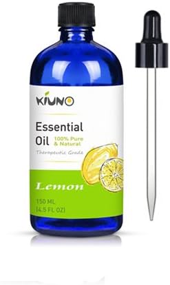 Lemon Essential Oils,150ML 100% PURE NATURAL Premium Therapeutic Grade Aromatherapy Essential Oil set 4.5 fl oz From KIUNO