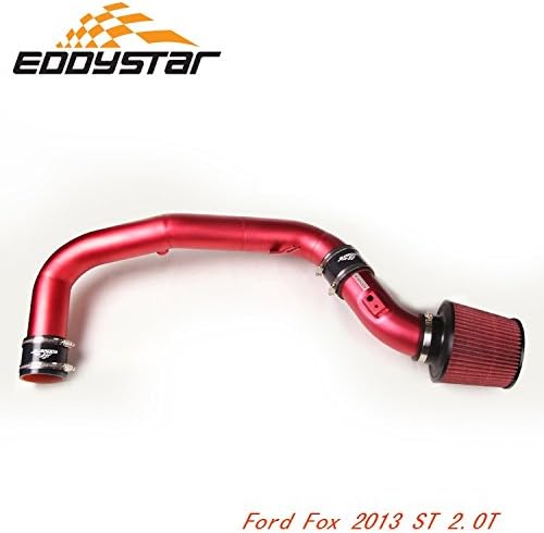 EDDYSTAR Performance Air Intake Kit with Nanometer Materials Red Filter Red Pipe for 2013 Ford Focus ST 2.0T