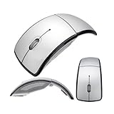 2.4GHz USB Wireless Cordless Optical Mouse Mice For PC Laptop (.Silver Foldable)