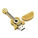 Usbkingdom 8GB USB 2.0 Flash Drive Novelty Guitar Shape Music Thumb Drive Memory Stick Pendrive Jump Drive Flash Disk Pen Drive (Brown)