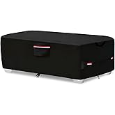 Alickwang Outdoor Waterproof Lounge Chair Covers for 4-6 Stackable Patio Chaise Lounge Chairs,Heavy Duty Durable Chaise Loungers Cover for Stacked Pool Lounge Chairs,80'' L x 32" W x 40" H,Black