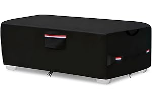 Alickwang Outdoor Waterproof Lounge Chair Covers for 4-6 Stackable Patio Chaise Lounge Chairs,Heavy Duty Durable Chaise Loungers Cover for Stacked Pool Lounge Chairs,80'' L x 32" W x 40" H,Black