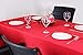 Utopia Kitchen Red Tablecloth 60 x 102 Inches Tablecloth - 100% Polyester Rectangular Table Cover