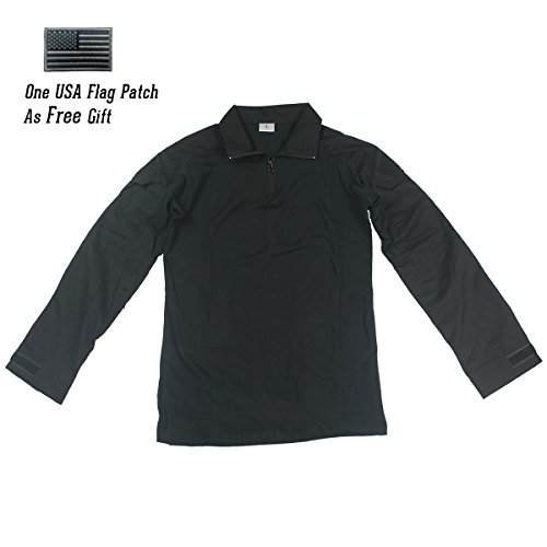 ReFire Gear Men's Military Tactical Army Combat Long Sleeve Shirt Slim