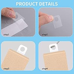 300 PCS Clear Self Adhesive Folding Hang