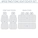 BDK Classics - Black & Blue Mesh Cloth Seat Covers - Split Option Bench - Full Set