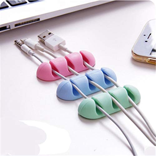 Kuke Cable Organizer,2 PCS Cable Clips Cable Holder Solid Silicone Cartoon Electrical Wire Cable Clamp