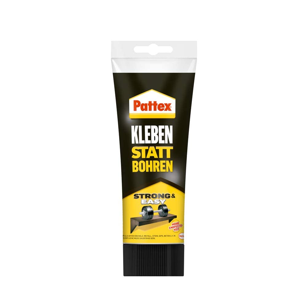 Pattex Montagekleber Kleben statt Bohren, starker Kraftkleber für sofortigen Halt, universell einsetzbarer Baukleber mit hoher Endfestigkeit, 1 x 250 g