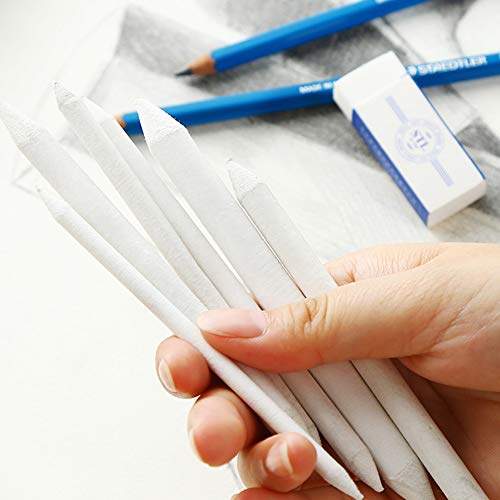 2 Sets 12 Pcs Sketch Paper Stump Pencil, Art Blenders Paper Eraser Correction Student Sketch Drawing Tools Pencil Extension Tool Sketch Art Drawing Pens - Thumbnail 2