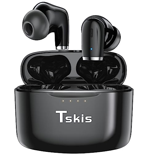 TSKIS True Wireless Earbuds Bluetooth Built-in ENC Call Noise