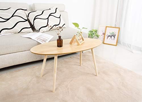 STUDY WOOD Oval Coffee Table Wood & Bamboo