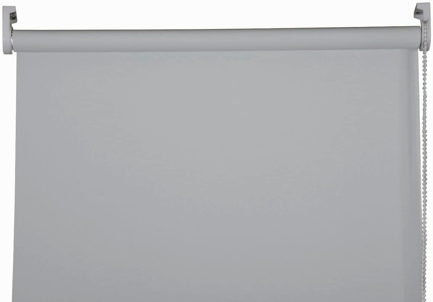 Apex Furnishings Light Grey Blackout roller blinds for windows, Thermal Insulated UV Protection Child Safety Trimmable Easy Fit Home office Window Blinds W 90cm x L 165cm