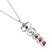 HoodaSpa 7 Chakra Pendant Necklace by Genuine Chakra Gemstone Pendant with 18.5” Stainless Steel Chain for Healing, Relaxation, Energy and Balance Package