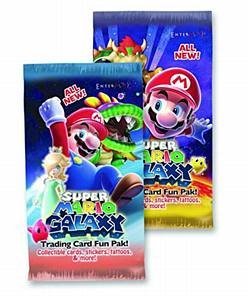 2- Super Mario Galaxy Trading Card Booster Pack