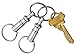 Custom Accessories 44101 Pull-Apart Key Chain, (Pack of 2)