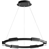 Oxygen Lighting Dieter - 24.25 Inch 51W 6 LED Pendant-Black Finish