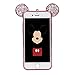 iPhone 6s Case, MC Fashion Sparkle Bling Glitter 3D Mickey Mouse Ears Soft Protective Rubber TPU Case for Apple iPhone 6/6s - Rose Gold
