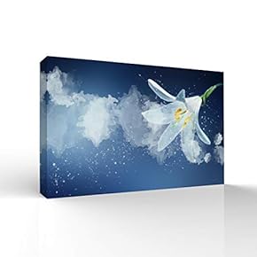 Canvas Wall Art Beautiful Flowers Pictures Home Wall Decorations for Bedroom Living Room Paintings Canvas Prints Framed - 12x18 inches