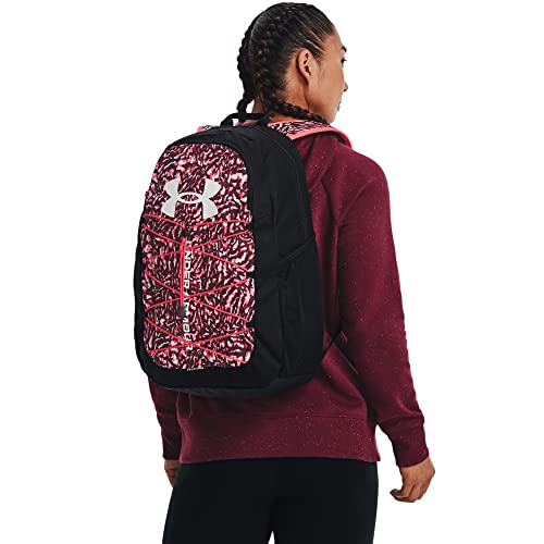 Under Armour Adult Hustle Sport Backpack , Black (007)/Metallic Silver