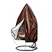HERSENT Patio Hanging Chair Covers, Large Wicker Egg Swing Chair Covers, Heavy Duty Weather Resisatnt Outdoor Chair Covers Guarantee and Big Size 75