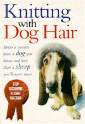 knitting with dog hair