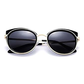 MT MIT Women Polarized Metal Frame Cat Eye Sunglasses UV