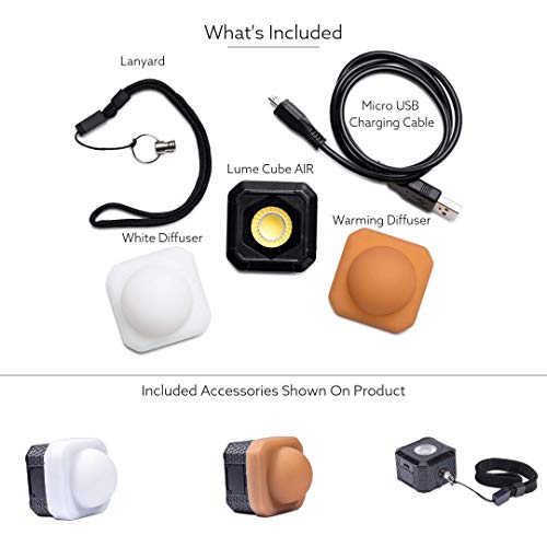 Lume Cube AIR Magnetic LED Light for Photo, Video, and Content Creation, Waterproof On-Camera LED for Sony, Canon, Nikon, Panasonic, Fuji, Smartphone, GoPro... - Thumbnail 6