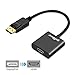gofanco DisplayPort to HDMI Adapter - Black Male to Female DP to HDMI Converter for DisplayPort Enabled Desktops and Laptops to Connect to HDMI Displays (DPHDMI)