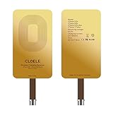 Qi iPhone Receiver Cloele Gen.-3 1000Mah Super Speed Ultra Slim 0.5 Mm Qi iPhone Wireless Charging Receiver Patch Module for iPhone 7 Plus 6 6 Plus, 6s 6s Plus 5s 5c (1Pack)