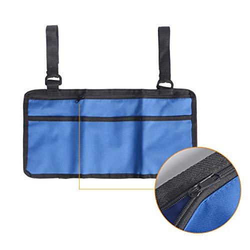 MXCELL Wheelchair Bag Travel Storage Tote Backpack Accessory Pouch Cover Underseat Bag for Your Mobility Devices, Fits Most Scooters, Walkers, Rollators - Manual, Powered or Electric Wheelchairs - Thumbnail 4
