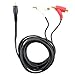 Topzone 6 feet Shielded Stereo Cable, RCA Plug to 2 RCA Piggyback