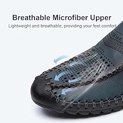 Men's Breathable Perforated Loafers Hand-Stitched