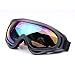 Binboll Adjustable UV Protective Outdoor Glasses Motorcycle Goggles Dust-Proof Protective Combat Goggles Military Sunglasses Ski Goggles to Prevent Particulates and Fog in Colorful